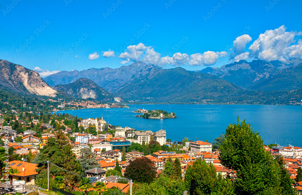 Stresa is a town on the shores of Lake Maggiore, Italy.