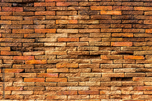 Vintage background of red brick wall