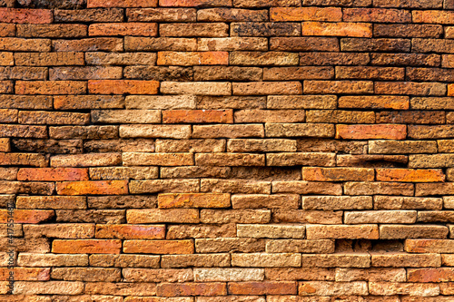 Vintage background of red brick wall
