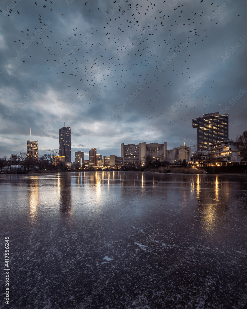 Donaucity in winter