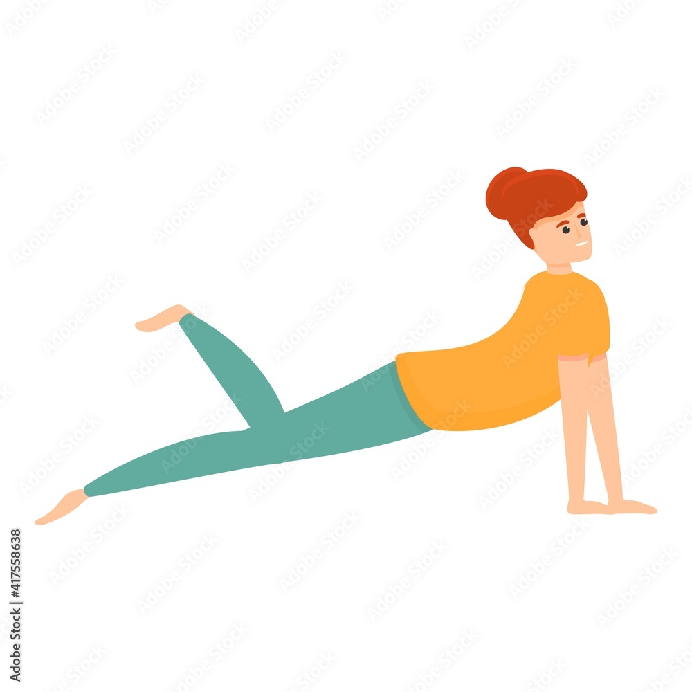 Pilates slim icon. Cartoon of pilates slim vector icon for web design isolated on white background Pilates slim icon. Cartoon of pilates slim vector icon for web design isolated on white background