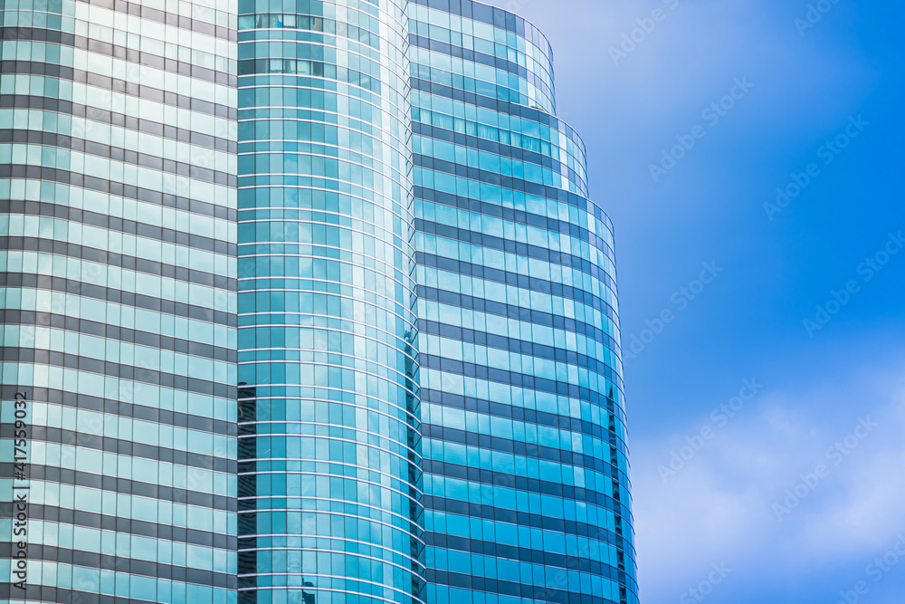 Close up luxury modern building Office Close up luxury modern building Office