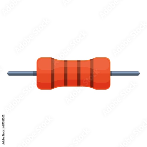 Switcher resistor icon. Cartoon of switcher resistor vector icon for web design isolated on white background