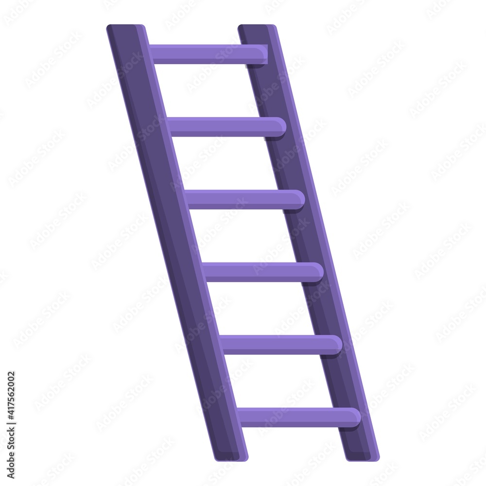 Ladder icon. Cartoon of ladder vector icon for web design isolated on white background Ladder icon. Cartoon of ladder vector icon for web design isolated on white background