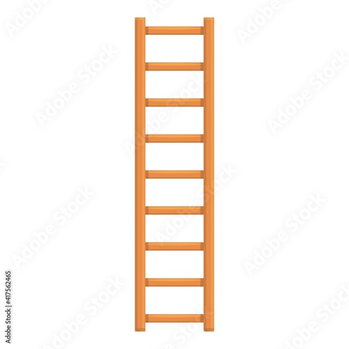 Extend ladder icon. Cartoon of extend ladder vector icon for web design isolated on white background
