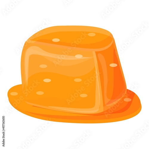 Sweet salted caramel icon. Cartoon of sweet salted caramel vector icon for web design isolated on white background