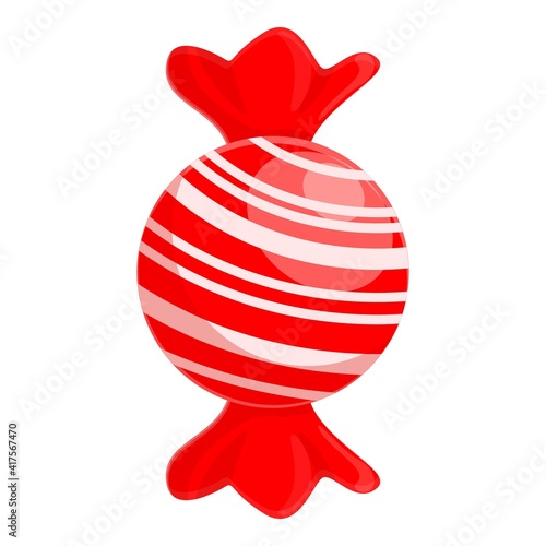 Holiday candy icon. Cartoon of holiday candy vector icon for web design isolated on white background