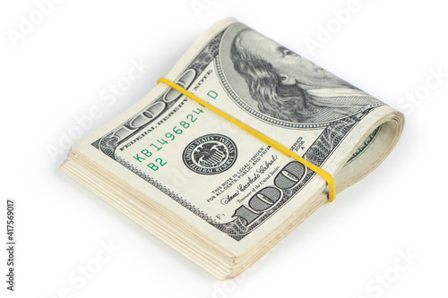 Fotografie one hundred dollar bills