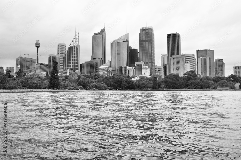 Sydney. Black and white Australia.