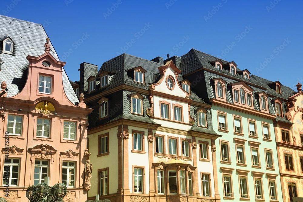 Mainz, Germany. Old town in Germany. German landmarks.