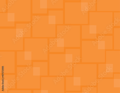 Abstract geometric squares and rectangles background with copy space, orange pattern, repeating elements, wallpaper