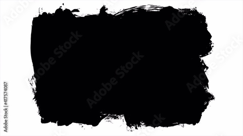 Animation grunge - brush stroke. Abstract hand - painted element. Grunge brush strokes animation. Underline and border design. Seamless looping background.