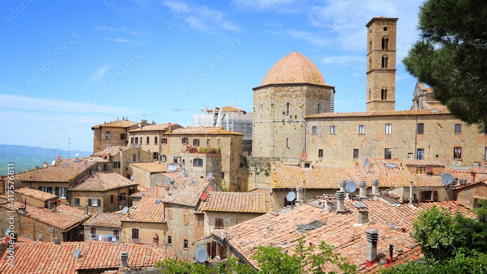 Volterra town in Italy. Italy photography - Italian landmarks. Tuscany touristic places.