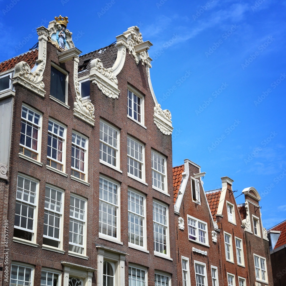 Amsterdam Begijnhof. Landmarks of Amsterdam, Netherlands.