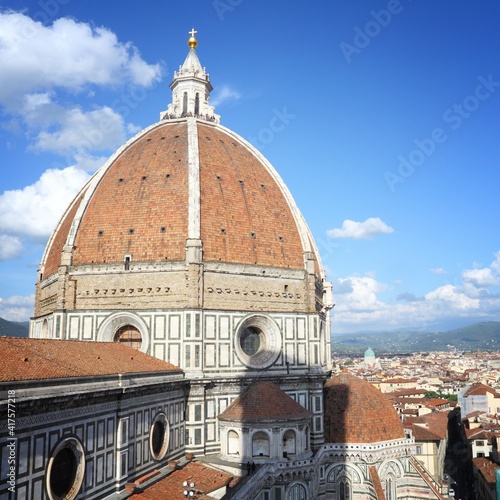 Florence, Italy - Santa Maria Del Fiore. Tuscany traveling - Tuscan landmarks. photo