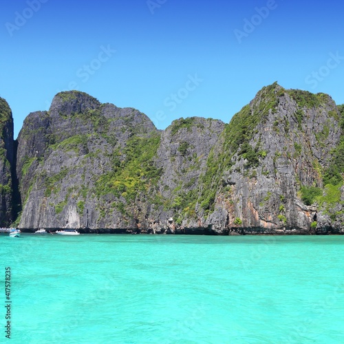 Thailand vacation. Perfect water in Maya Bay.