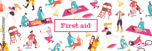 First Aid Pattern Composition