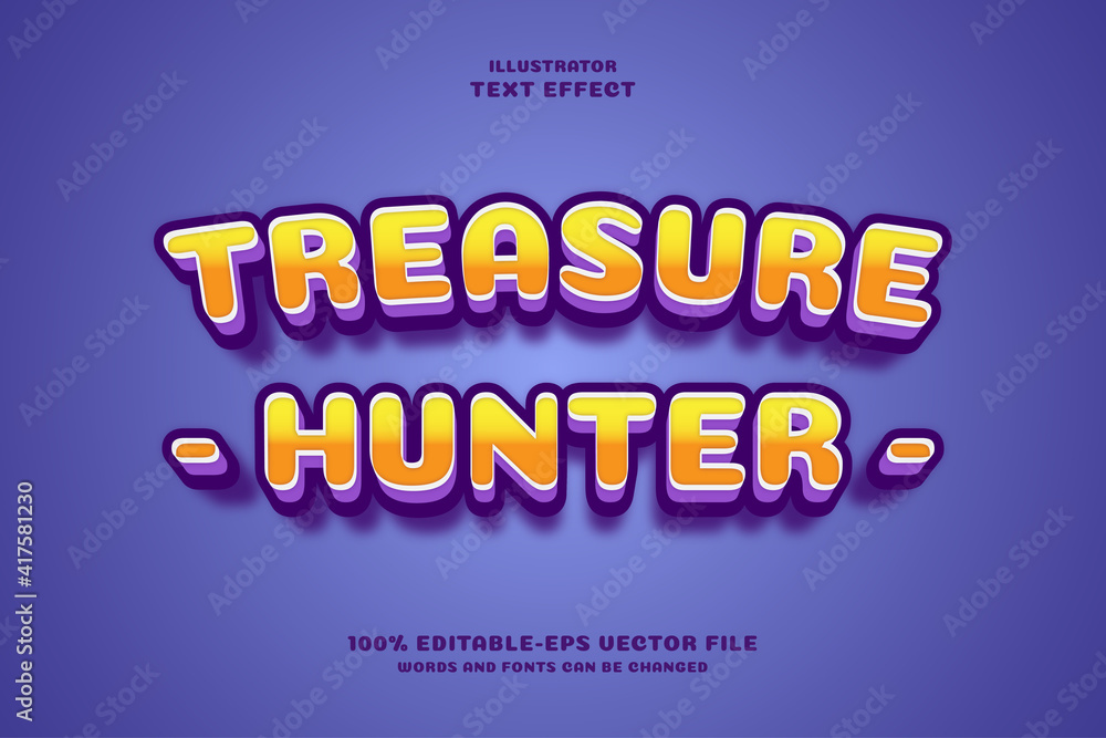 Treasure Hunter Text Effect