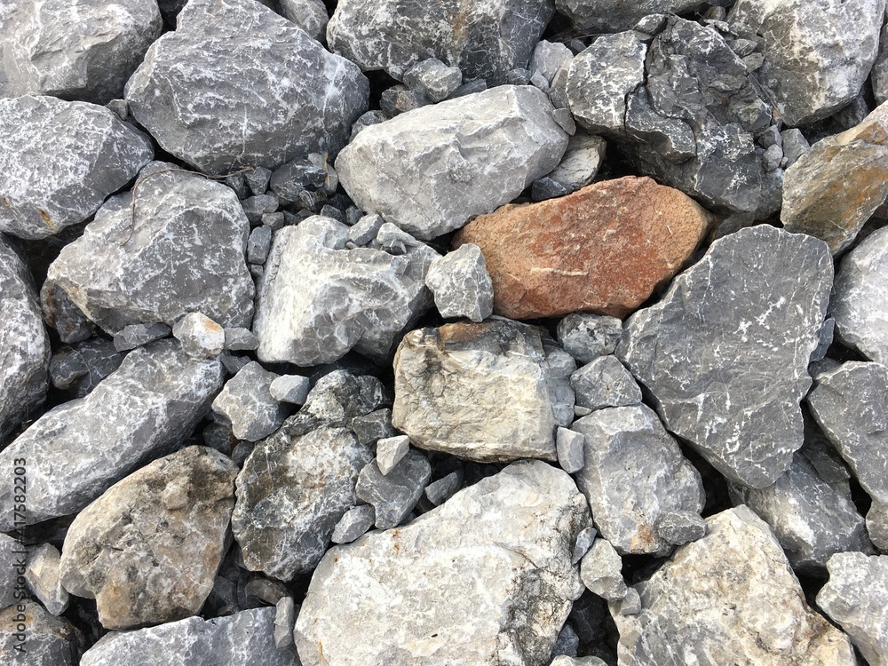 The background image of gray rocks is random stacked beautifully.
