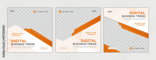 Editable Post Template Social Media Banners for Digital Marketing.