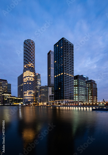 The skyscrapers of Canary Wharf, London's financial capital