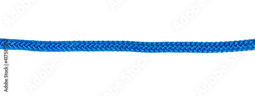 Blue braided rope