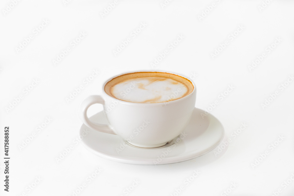 Fototapeta Filiżanka kawy na białym tle