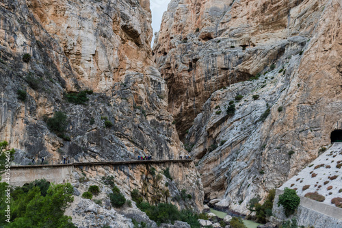 The King's Little Path the most dangerous crossings in the world in El Chorro, Málaga Spain