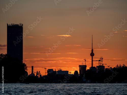 Sunset over Berlin Treptowe...