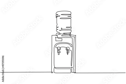 Single continuous line drawing of