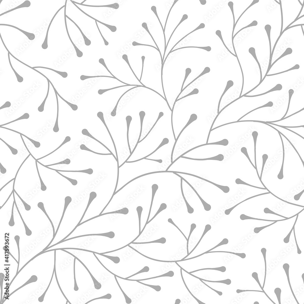 Leafless tree branch vector seamless pattern. Neutral grey botanical background. Ecological organic nature backdrop Leafless tree branch vector seamless pattern. Neutral grey botanical background. Ecological organic nature backdrop