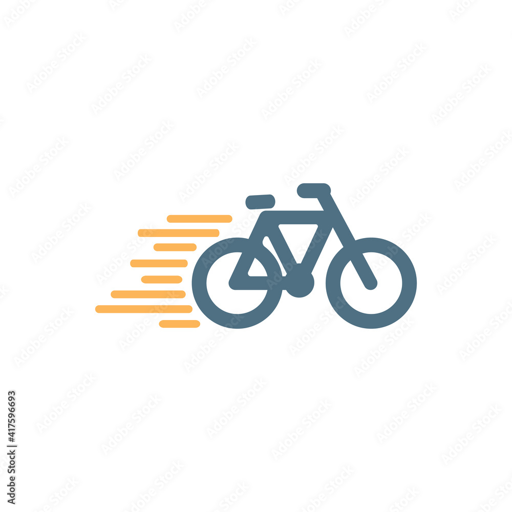fast delivery bike line icon symbol, Pictogram flat design for apps and websites Vector Illustration. fast delivery bike line icon symbol, Pictogram flat design for apps and websites Vector Illustration.