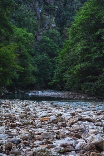 a small river in the gorge