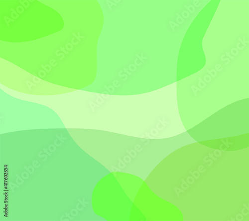 Background for the screen. Green transparent shapes. Minimalism. Decorations for the background. Gentle colors. Spring ornament.