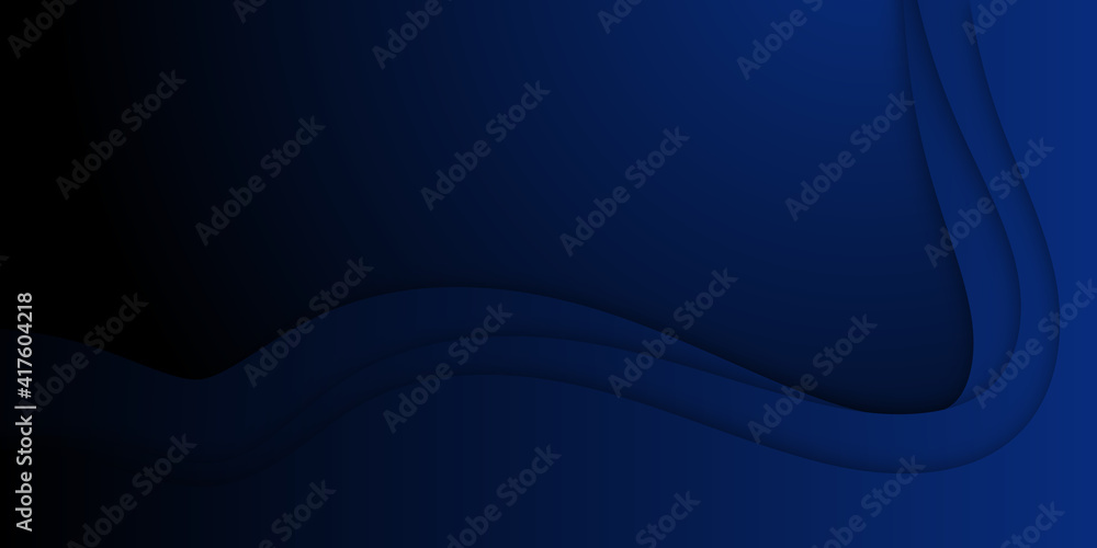 Modern dark blue wave abstract background with copy space. Abstract blue shining wave background. Abstract shiny bright blue waves banner design. Vector illustration Modern dark blue wave abstract background with copy space. Abstract blue shining wave background. Abstract shiny bright blue waves banner design. Vector illustration