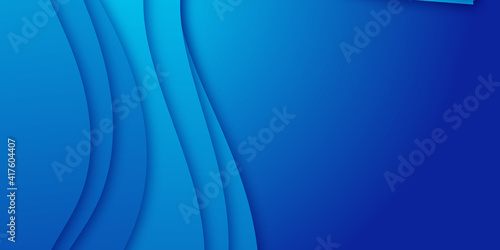 Abstract blue business modern background with wave curve dynamic effect. Motion vector Illustration. Trendy gradients. Can be used for advertising, marketing, presentation. 