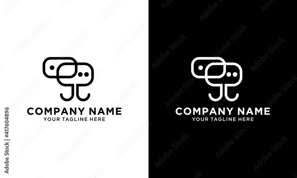 Creative Chat Logo and Icon Template Creative Chat Logo and Icon Template