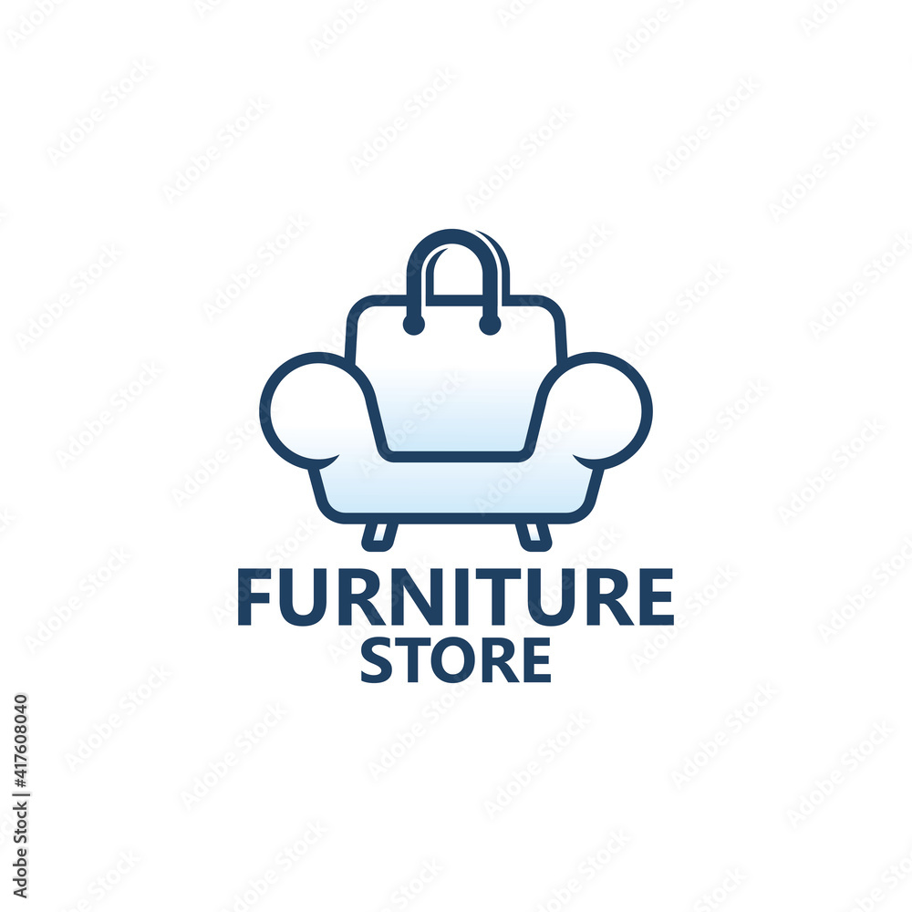 Furniture store logo template design Furniture store logo template design