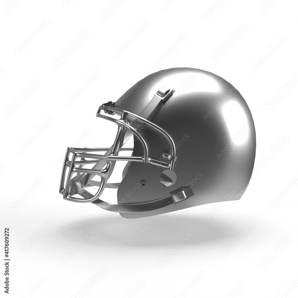 Fototapeta premium american football helmet on white background