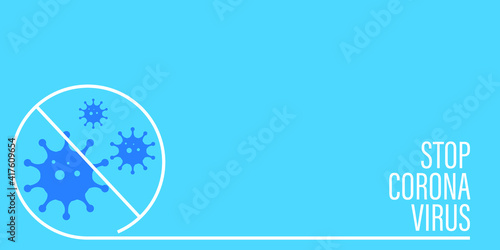 Getting vaccinated stops corona. flat style, concept of vaccination, injection, isolated vector illustration	