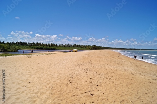 Paisagem da praia de Guaiú no litoral do descobrimento do Brazil / Bahia