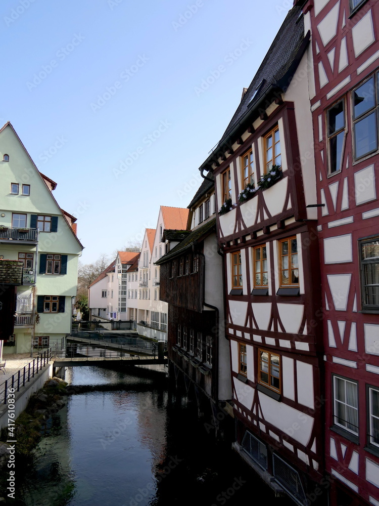 Fachwerkhäuser im Fischerviertel von Ulm