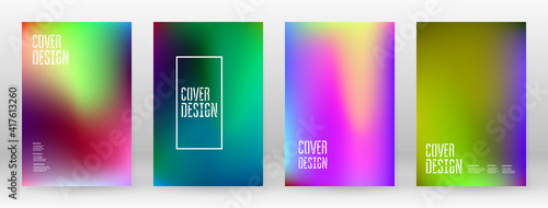 Pastel Soft. Rainbow Gradient Set Color Background