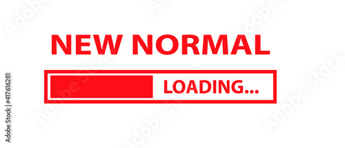 New normal loading.
Covid-19 pandemic New Normal Lifestyle. New healthy lifestyle, wash your hands, wear a mask, maintain physical distance, work from home.