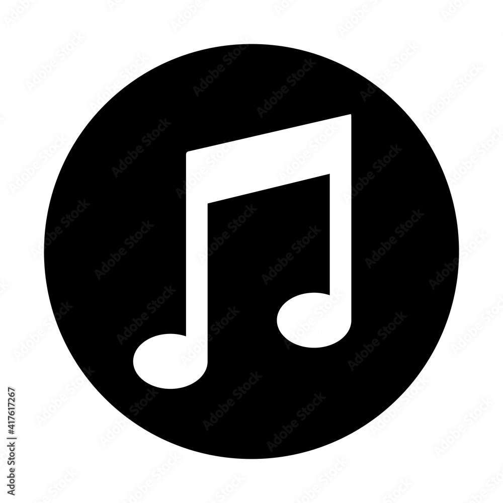 Music symbol, web and computer icon Music symbol, web and computer icon