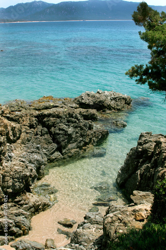 Fototapeta Naklejka Na Ścianę i Meble -  Depuis Olmeto plage - Corse du Sud