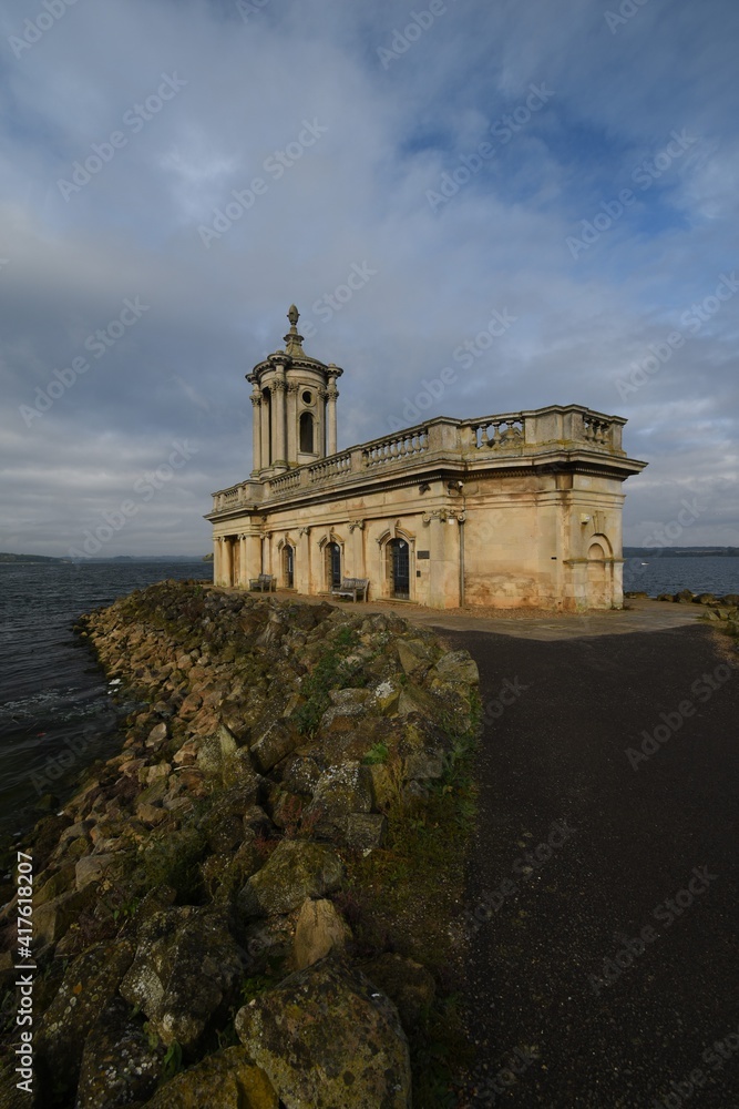Normanton Church, on the banks of Rutland Water reservoir in the East Midlands Normanton Church, on the banks of Rutland Water reservoir in the East Midlands