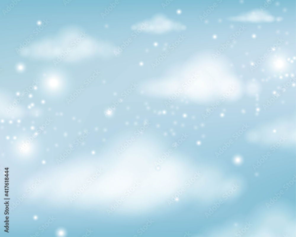 Pastel soft cloud glitter stars background Pastel soft cloud glitter stars background