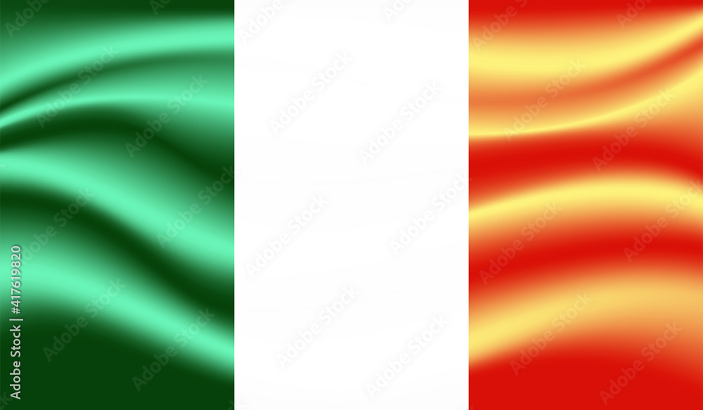 Grunge Ireland flag. Ireland flag with waving grunge texture. Grunge Ireland flag. Ireland flag with waving grunge texture.