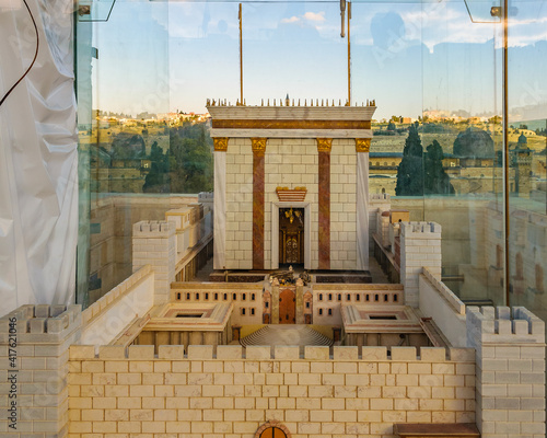 Tableau sur toile Solomon Temple Model, Jerusalem